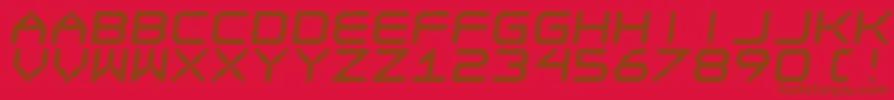 Шрифт Ego Trip Fat Skew – коричневые шрифты на красном фоне
