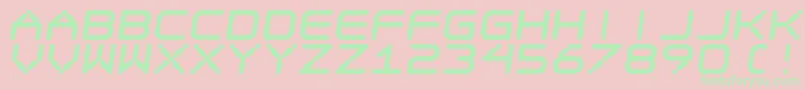 Ego Trip Fat Skew Font – Green Fonts on Pink Background