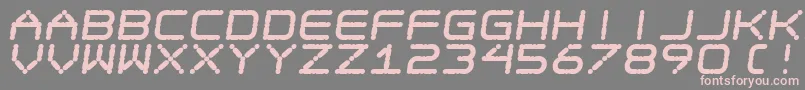 Ego Trip Fat Skew Font – Pink Fonts on Gray Background