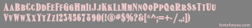 Old Gate Lane Nf Font – Pink Fonts on Gray Background