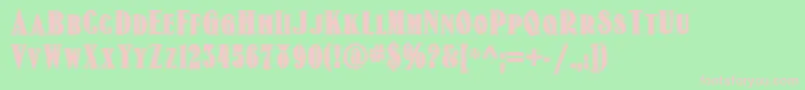 Old Gate Lane Nf Font – Pink Fonts on Green Background