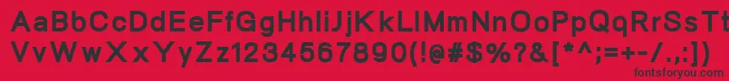 NeogramHeavy Font – Black Fonts on Red Background