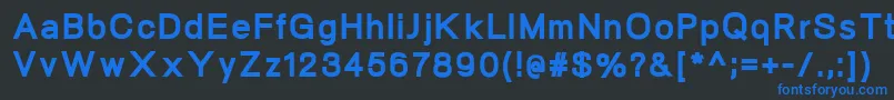 NeogramHeavy Font – Blue Fonts on Black Background