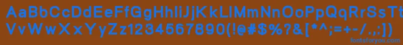 NeogramHeavy Font – Blue Fonts on Brown Background