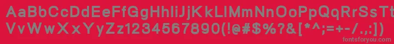 NeogramHeavy-Schriftart – Graue Schriften auf rotem Hintergrund