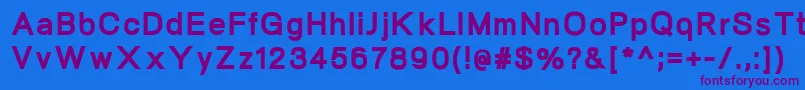 NeogramHeavy Font – Purple Fonts on Blue Background