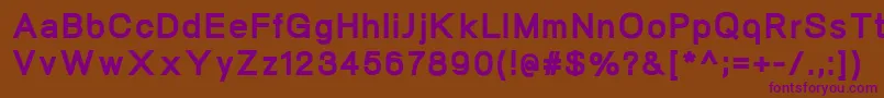 NeogramHeavy Font – Purple Fonts on Brown Background