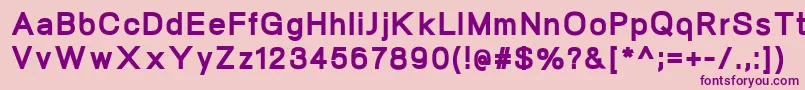 NeogramHeavy Font – Purple Fonts on Pink Background