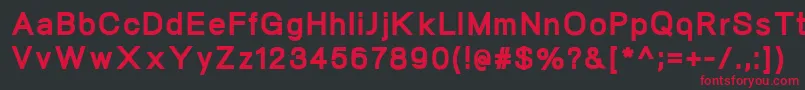 NeogramHeavy Font – Red Fonts on Black Background