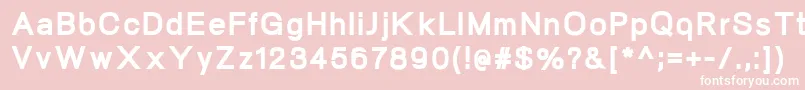 NeogramHeavy Font – White Fonts on Pink Background