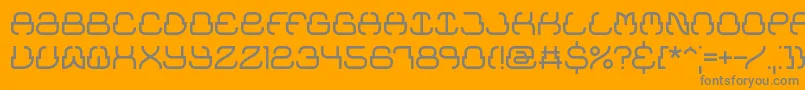 フォントUpraise – オレンジの背景に灰色の文字