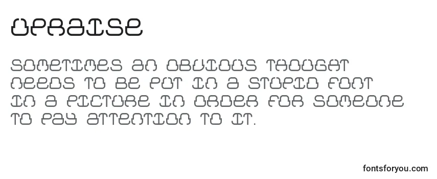 Upraise Font