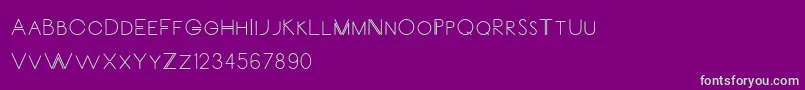 CarrinadyBold Font – Green Fonts on Purple Background