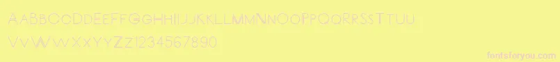 CarrinadyBold Font – Pink Fonts on Yellow Background