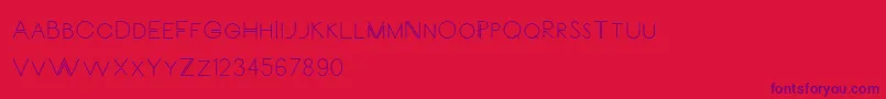 CarrinadyBold Font – Purple Fonts on Red Background