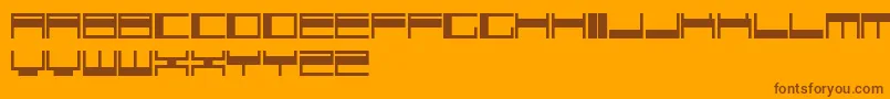 fuente VokerRegularUpdateSoloLetrasParaDafont – Fuentes Marrones Sobre Fondo Naranja