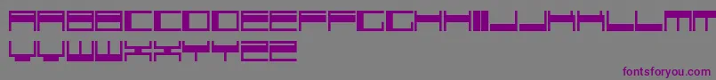 VokerRegularUpdateSoloLetrasParaDafont Font – Purple Fonts on Gray Background