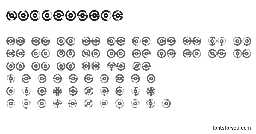 NucleusBrk-fontti – aakkoset, numerot, erikoismerkit