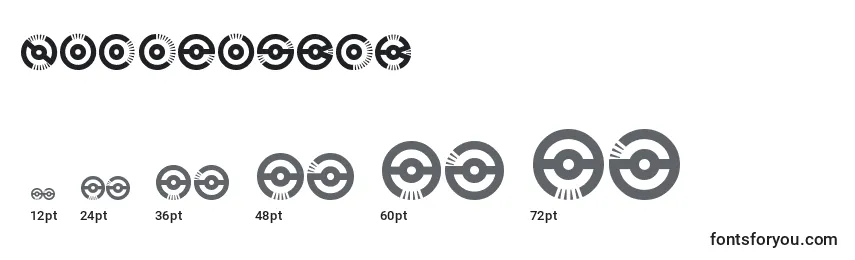 Размеры шрифта NucleusBrk