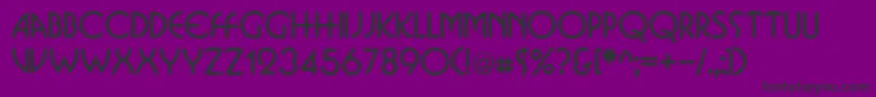 BusinkoRegular Font – Black Fonts on Purple Background