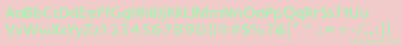 Eroded2Much Font – Green Fonts on Pink Background