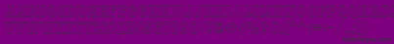 APresentumotl Font – Black Fonts on Purple Background