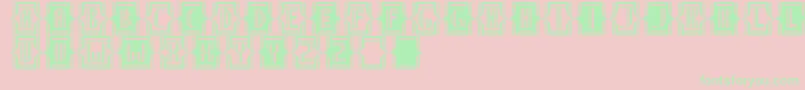 Ntviene Font – Green Fonts on Pink Background