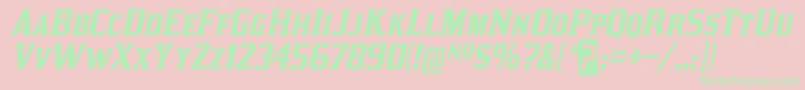 KirstyRgIt Font – Green Fonts on Pink Background