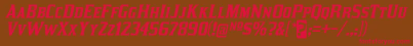 KirstyRgIt Font – Red Fonts on Brown Background