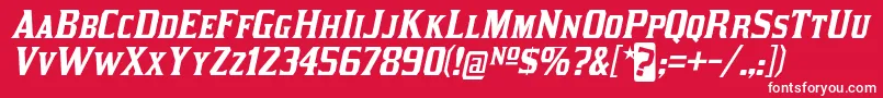 KirstyRgIt Font – White Fonts on Red Background