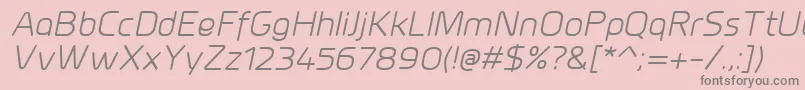 MillarItalic Font – Gray Fonts on Pink Background