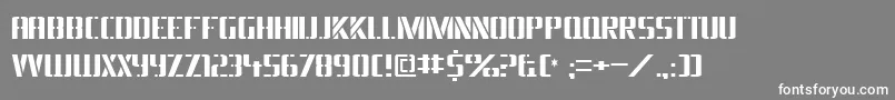 フォントBraeside ffy – 灰色の背景に白い文字