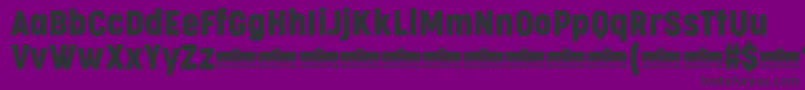 CocogooseCondensedRegularTrial Font – Black Fonts on Purple Background