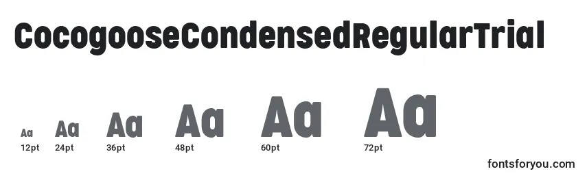CocogooseCondensedRegularTrial Font Sizes