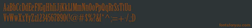 Birchstd Font – Brown Fonts on Black Background