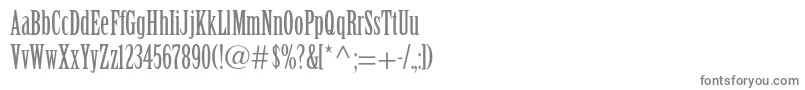 フォントBirchstd – 白い背景に灰色の文字