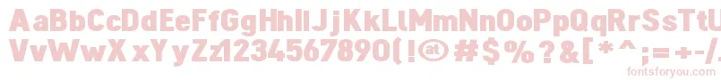 DinovaBlack Font – Pink Fonts on White Background