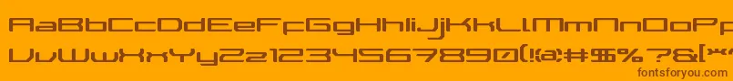 More about WalkerBotLdr Font WalkerBotLdr Font – Brown Fonts on Orange Background