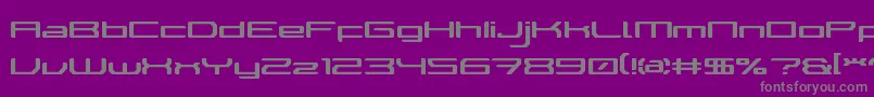 WalkerBotLdr Font – Gray Fonts on Purple Background