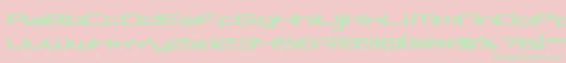 WalkerBotLdr-Schriftart – Grüne Schriften auf rosa Hintergrund