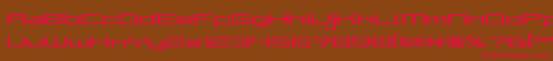 WalkerBotLdr Font – Red Fonts on Brown Background