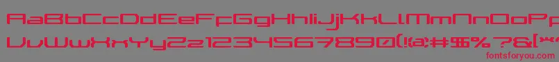 WalkerBotLdr Font – Red Fonts on Gray Background