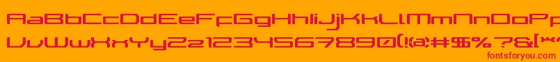 WalkerBotLdr Font – Red Fonts on Orange Background