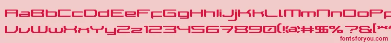 WalkerBotLdr Font – Red Fonts on Pink Background