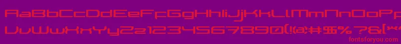 More about WalkerBotLdr Font WalkerBotLdr Font – Red Fonts on Purple Background