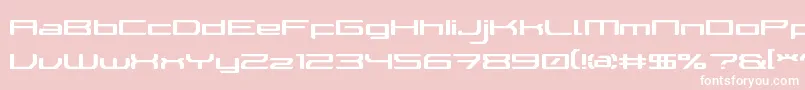WalkerBotLdr Font – White Fonts on Pink Background
