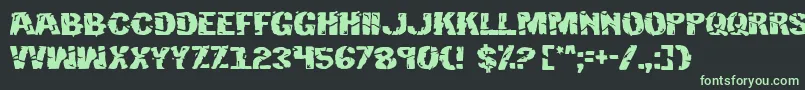 Hulk Font – Green Fonts on Black Background