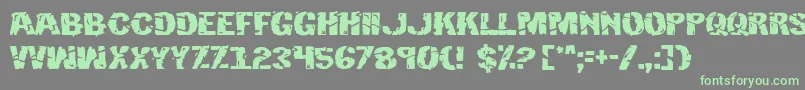 Hulk Font – Green Fonts on Gray Background