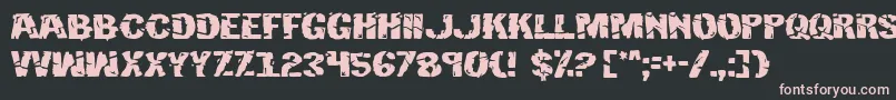 Hulk Font – Pink Fonts on Black Background