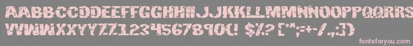 Hulk Font – Pink Fonts on Gray Background